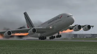 Drunk A380 Pilot Made A Mistake During Take Off | XP11