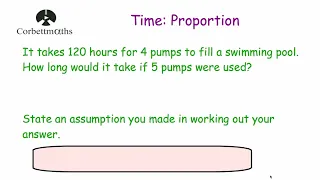 Proportion and Time - Corbettmaths