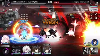 CounterSide Global -- Volcano: Trimming Flame Lv.4 Stage 3 Easy strategy