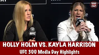 UFC 300: Holly Holm & Kayla Harrison Media Day Highlights