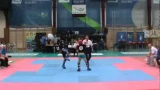 Mistrzostwa Polski Kadetów 2013r. Muszyna . Kuba Wełnowski III w. Kick Light  -42kg