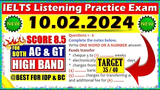 IELTS LISTENING PRACTICE TEST 2024 WITH ANSWERS | 10.03.2024