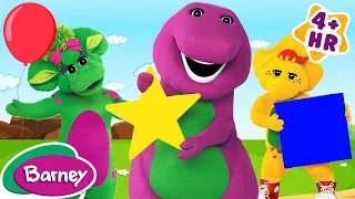 The Wonderful World of Shapes | Shapes for Kids | NEW COMPILATION | Barney the Dinosaur