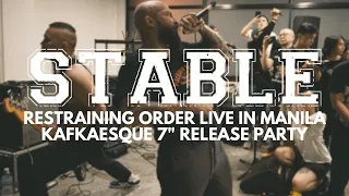 Stable - Restraining Order Live in Manila - FULL SET