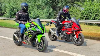 2023 Bmw S1000RR Vs Zx10R | Baap Baap hota hai 🤣