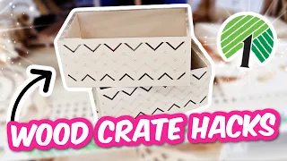 *NEW* High-End Dollar Tree DIYS Using Wood Crates | 2024 Krafts by Katelyn