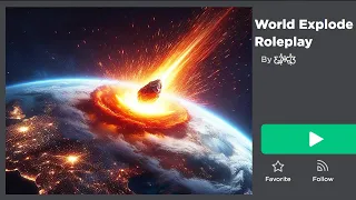ROBLOX GAMES BASED on the END of the WORLD...
