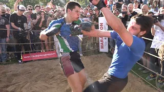 A RUGBY PLAYER vs MACHINEGUN !! New Best Fight !!!