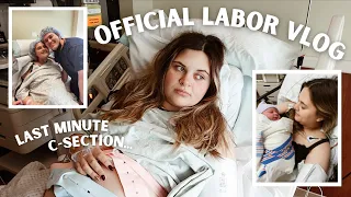 OFFICIAL LABOR VLOG… *unplanned c-secction* (pt. 1)