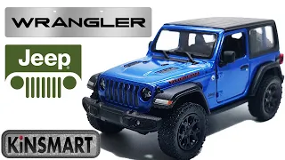 Kinsmart Jeep Wrangler Hard Top metalic blue Miniatur Diecast Mobil Jeep Wrangler Unboxing review