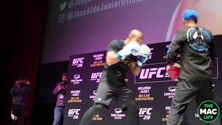 UFC 218 Open Workouts: Jose Aldo Workout Highlights