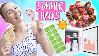 SO HEIß! ☀️ 🥵 Mit diesen REZEPTEN und HACKS kommst du durch die HITZE! DIY EIS🍦 , Schoko 🍓  & MEHR!