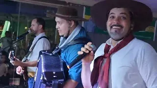 Show - Isaias Siqueira e Grupo Canto Tchê  Alegraram o Povão, com Bailão na 36ª Festa da Colheita.