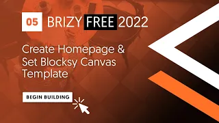 Create Homepage in WordPress and set Canvas Template in Brizy| Brizy FREE Wordpress 2022, Chapter 5
