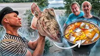 I haven't eaten anything tastier!! Ear from a huge catfish head. Lipovan recipe