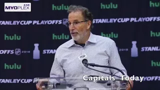 John Tortorella on 'We'll be back for Game 7′ Meme. Capitals eliminate Blue Jackets in Game 6.