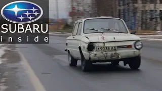 ЗАЗ с двигателем SUBARU // ЗАМЕР РАЗГОНА