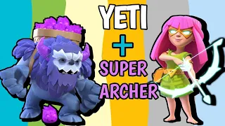 YETI OR SUPER ARCHER KA SATH SUPER POWER ATTACK TECHNIC WITH BAT SPELL || #clashofclans #coc