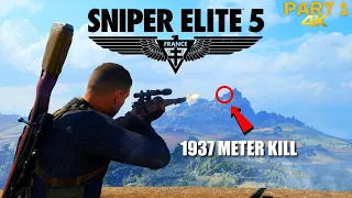 SNIPER ELITE 5 Gameplay Walkthrough Part 1 FULL GAME  [4K 60FPS PC MAX] No Commentary