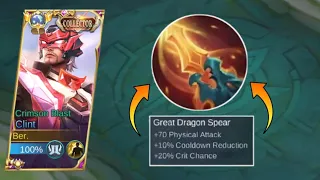 THANK YOU MOONTON FOR THIS NEW BROKEN GREAT DRAGON SPEAR FOR CLINT!! CLINT BEST BUILD 2023