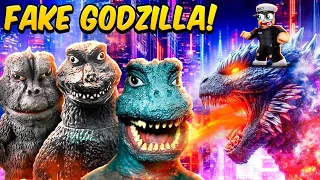 Playing FAKE GODZILLA GAMES in ROBLOX