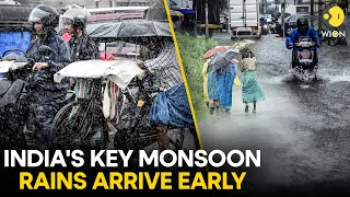 Monsoon arrives in India's Kerala two days sooner than expected | WION Originals