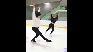 Dancing + Ice Skating 😍  Subscribe for more !!! #shorts