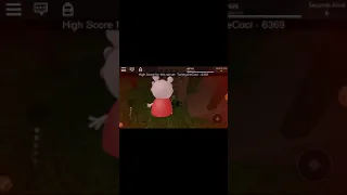 Playing roblox survive peppa pig