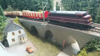 Schattenbahnhöfe & lange Strecke für langen Holzzug mit#NoHAB aus der Vogelperspektive#MÄRKLIN SpurZ