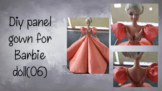 Diy panel gown for Barbie doll(06)|Nunu Seo