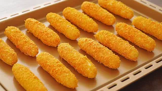 超级简单的土豆芝士条｜Easy Potato Cheese Sticks