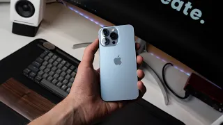 SIERRA BLUE iPhone 13 Pro Unboxing and First Impressions! (120hz, Cinematic Mode Test)