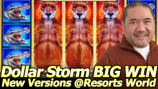 NEW Dollar Storm BIG WINs! Fight for Troy and Aussie Boomer slot machines at Resorts World in Vegas!