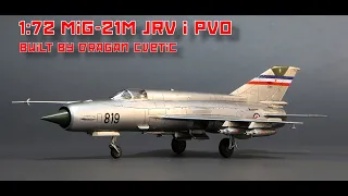MiG-21M JRV i PVO 1/72 Eduard Plastic Model Full Video Build