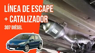 Cómo cambiar la Línea de Escape / Catalizador Peugeot 307 2.0 HDI 💨