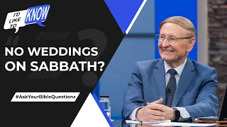 No Weddings on Sabbath? || I’d Like to Know