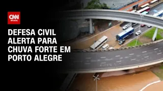 Defesa Civil alerta para chuva forte em Porto Alegre | AGORA CNN