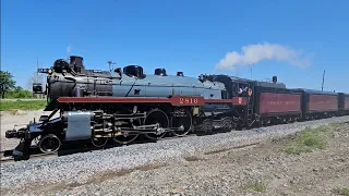 Steam Train CP 2816 coming into north Ottumwa, IA.