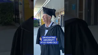 Graduating university at 83 years old