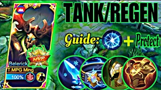 BELERICK TANK BUILD 2023 HEALING 100%!! MVP - BEST BUILD BURIED S30 | MOBILE LEGENDS