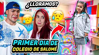 PRIMER DIA DE COLEGIO DE SALOMÉ😭 Carlos & Adri