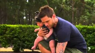Heath visits Rocco's grave: Home and Away 28th July, 2014