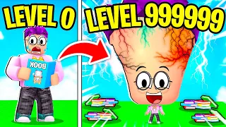 Can We Get 999,999 IQ In ROBLOX BIG BRAIN SIMULATOR!? (MAX LEVEL!)