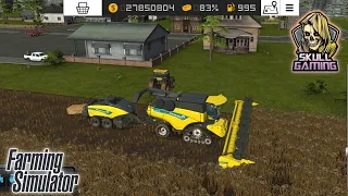 FS16, Combine Harvester with Balling tool in Farming Simulator 16 #skullgaming