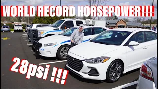 Driving The Worlds Most Powerful Stock internal Elantra Sport! | 411 whp World Record Stock Block |