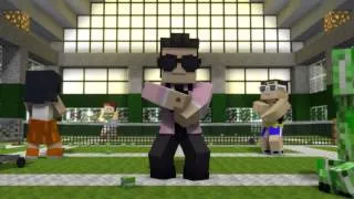 minecraft style party edition paroody of psy's gangnam style