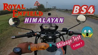 Royal Enfield Himalayan BS4 mileage test || Shocking result😱😱😱