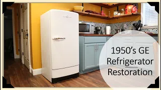 TNT #121:  1940 - 1950's Vintage GE Refrigerator / Fridge Restoration Part II of II