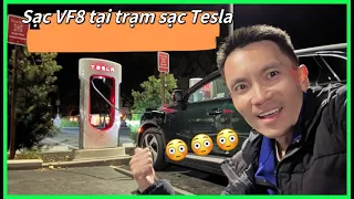 Sạc VinFast VF8 tại Tesla Supercharger!!!
