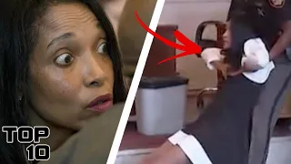 Top 10 Insane Courtroom Freak Outs | Judge Edition